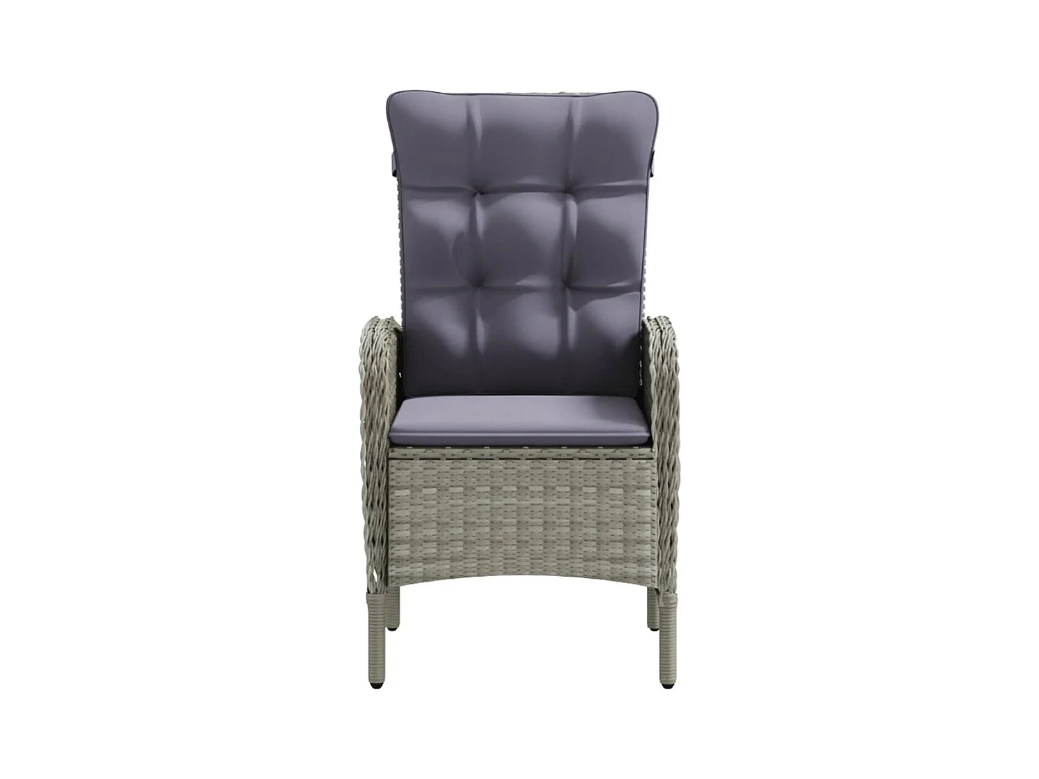 Eliseo  Ensemble à manger de jardin et coussins 3 pcs Gris et noir