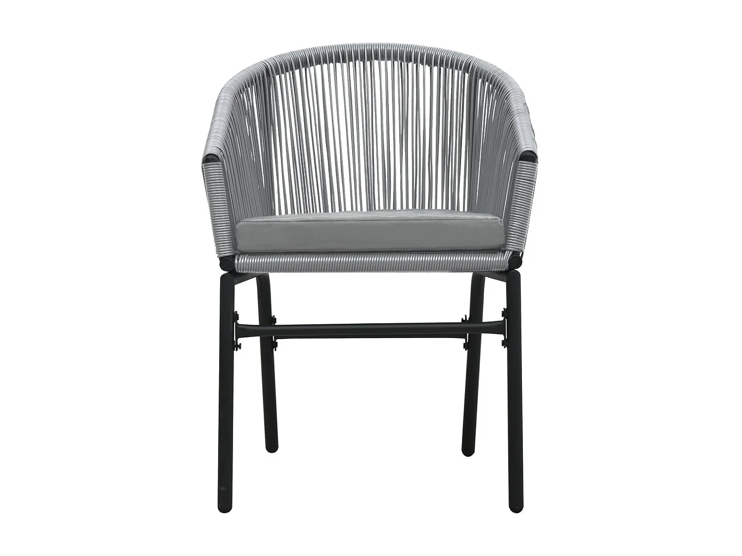Belric  Ensemble à manger de jardin 5 pcs Gris