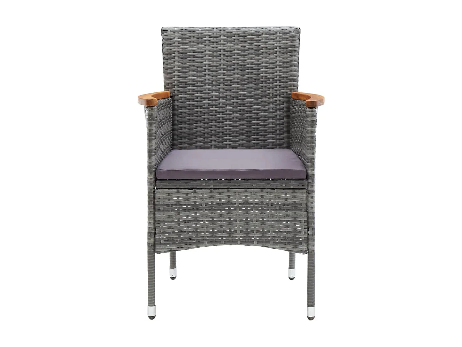 Arend  Ensemble à manger de jardin 3 pcs Gris