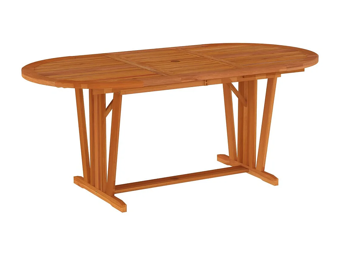 Tjalja  Juego de comedor para jardín 7 pzas madera maciza de eucalipto