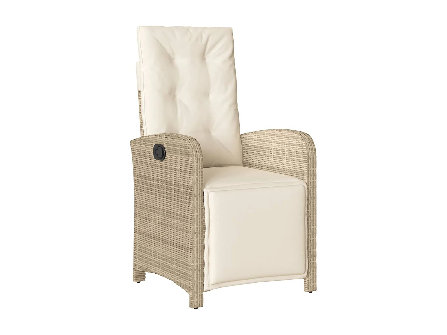 Gorham  Ensemble à manger de jardin avec coussins 5pcs Beige poly rotin