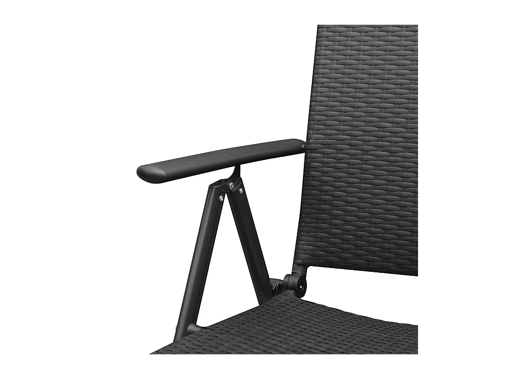 Garden Furniture -  7-delige Tuinset zwart en bruin