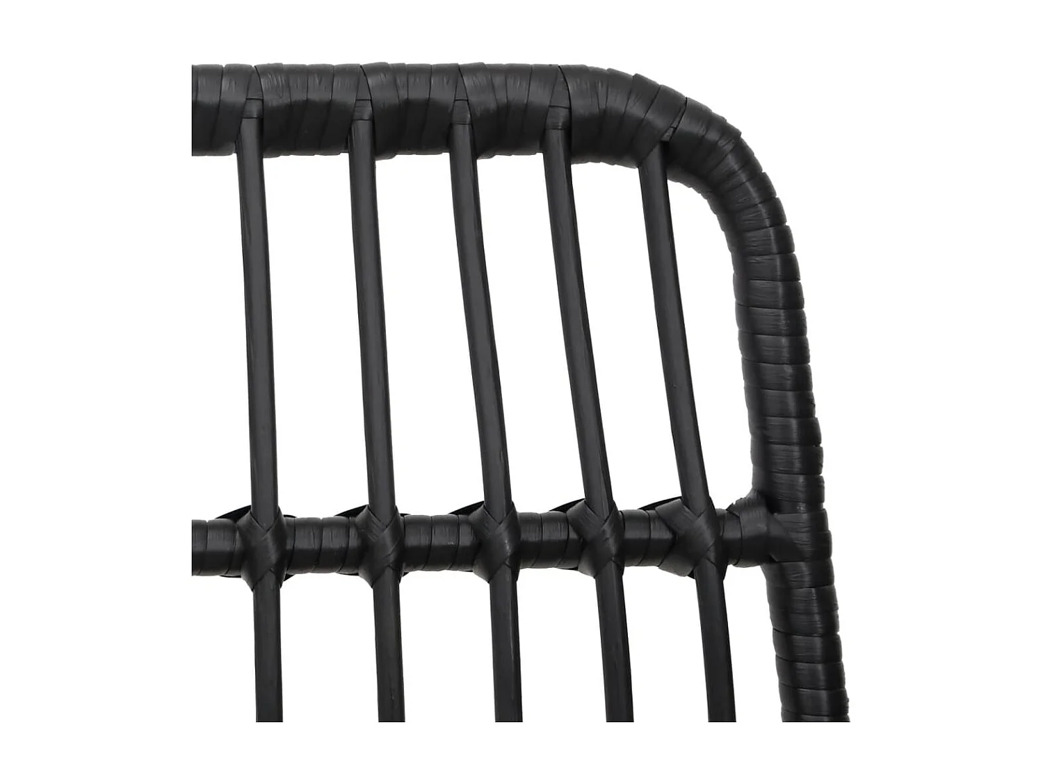 Ballyhaise  Ensemble à manger de jardin 7 pcs Noir Résine tressée