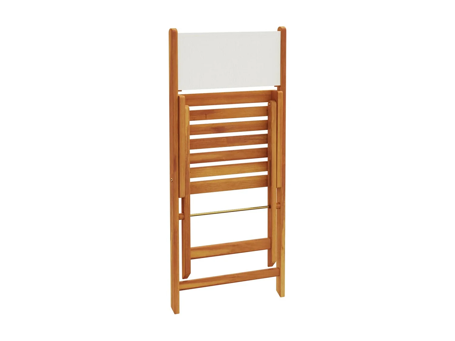 Bay Minette  Ensemble à manger de jardin 5 pcs blanc crème tissu bois massif
