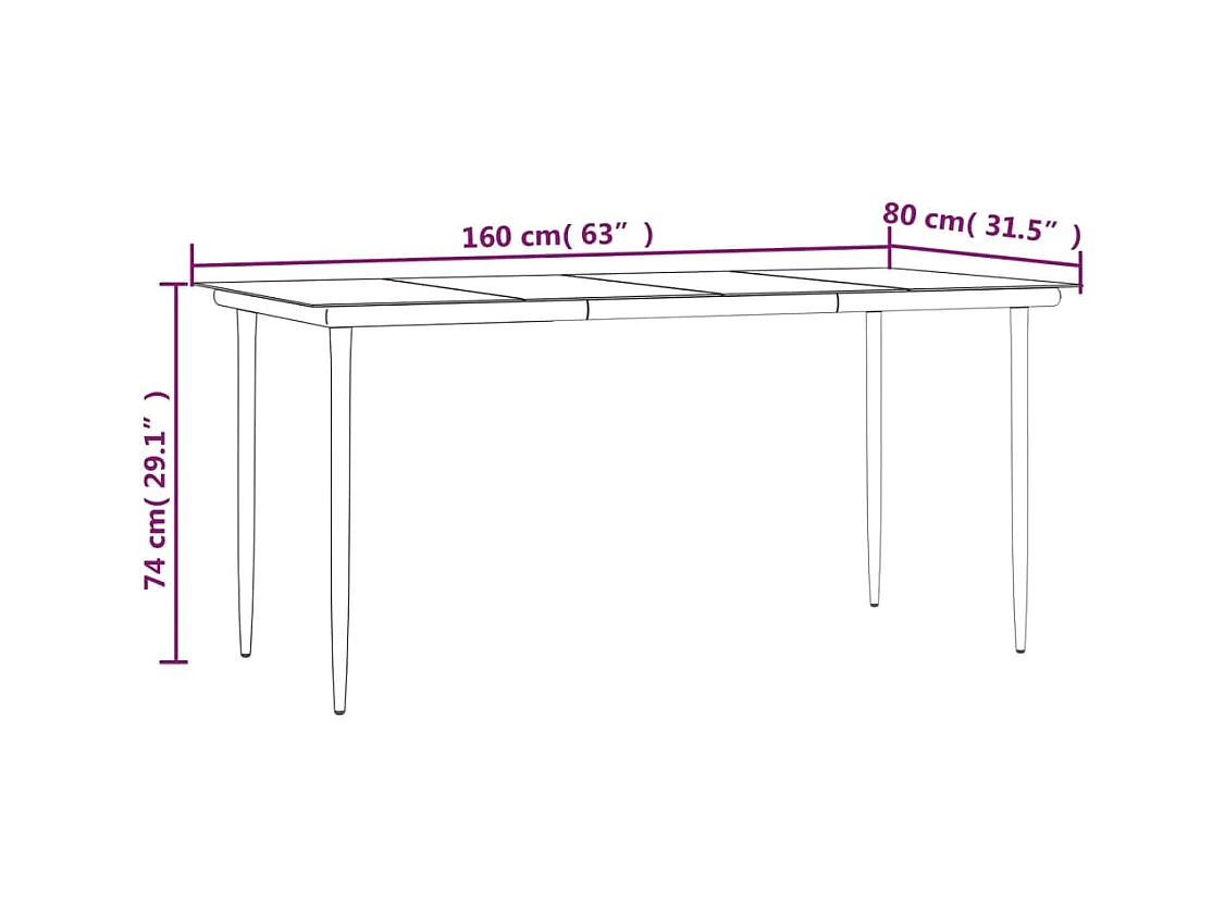 Chelan  Set de muebles jardín 5 pzas con cojines ratán sintético negro