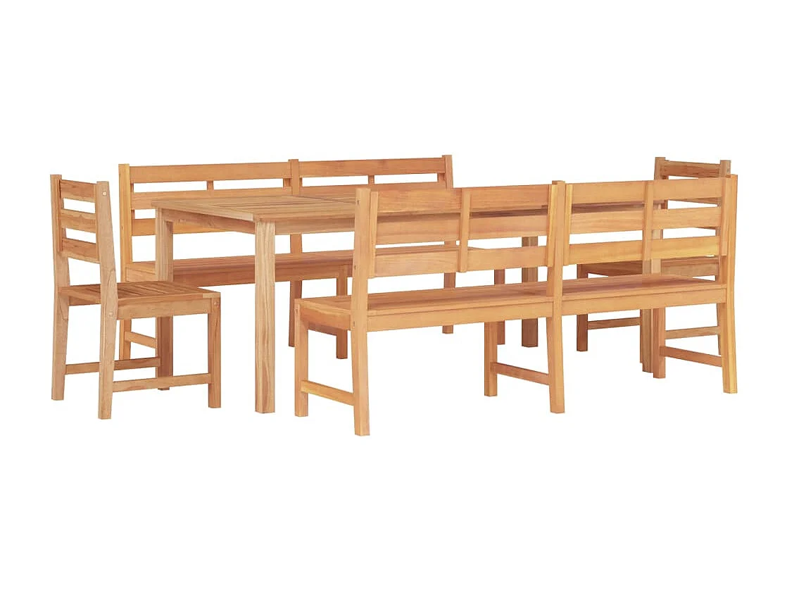 Prolenta Premium -  5-delige Tuinset massief teakhout