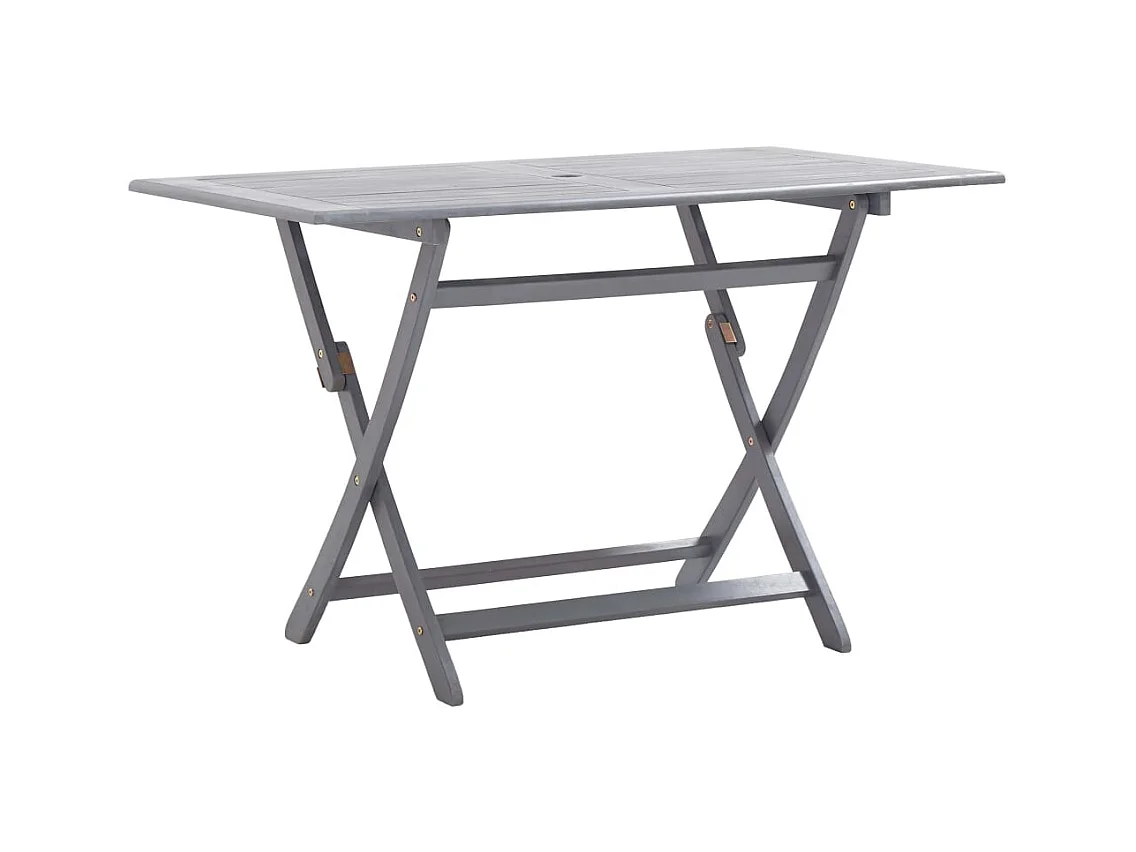 Warrington  Ensemble à manger de jardin 7 pcs Bois d'acacia massif Gris