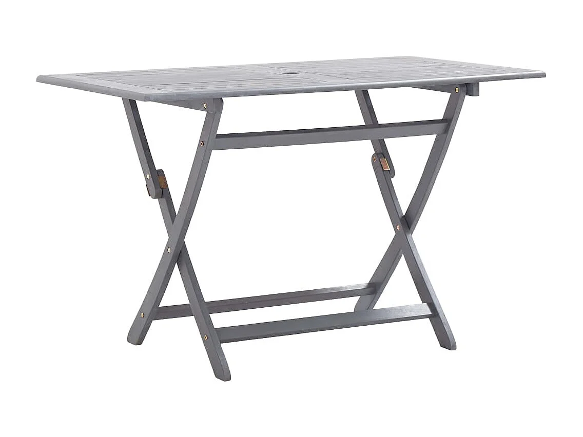 Warrington  Ensemble à manger de jardin 7 pcs Bois d'acacia massif Gris