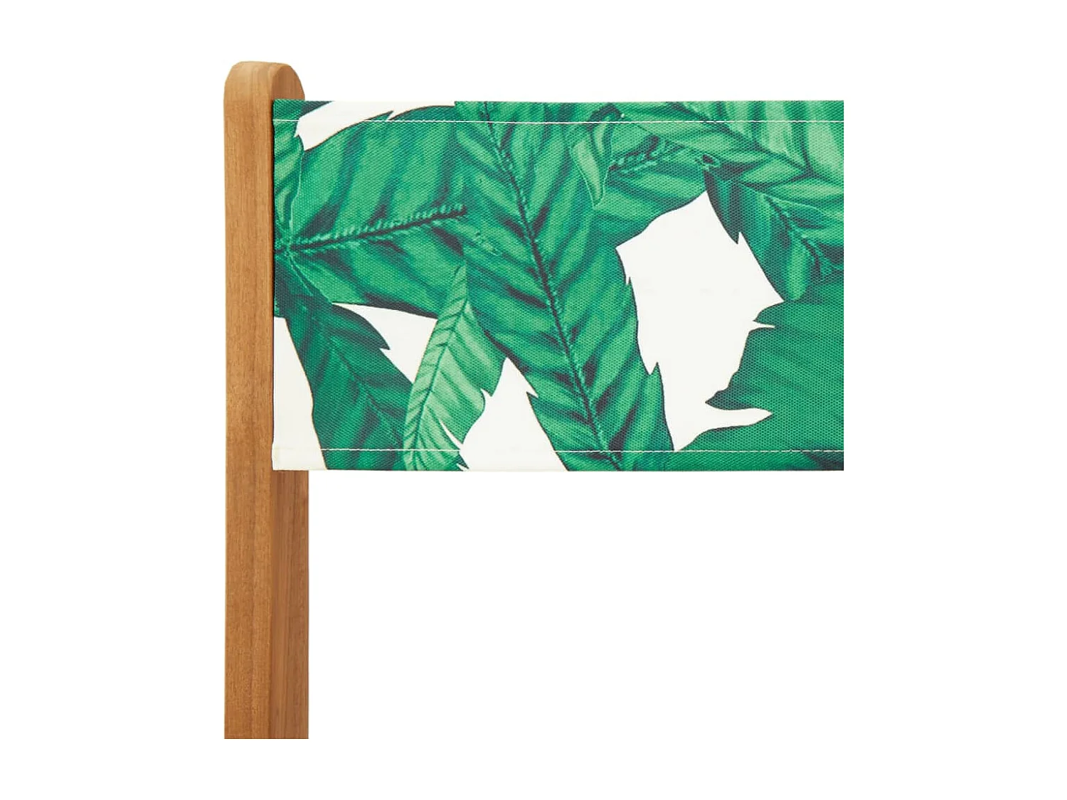 Bay Minette  Ensemble à manger de jardin 5 pcs motif de feuilles tissu bois