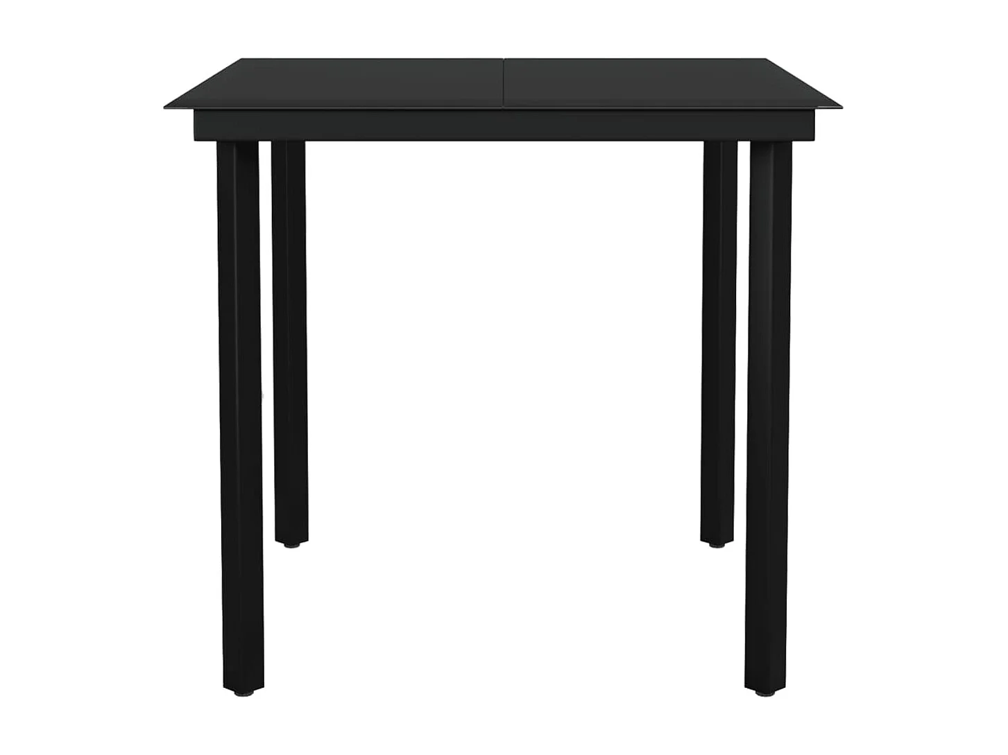 Scott  Juego de comedor de jardín 5 piezas negro