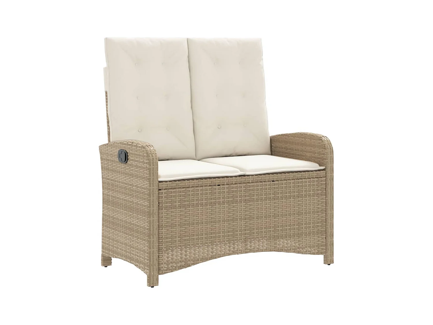 Gorham  Set de comedor jardín con cojines 4 pzas ratán sintético beige