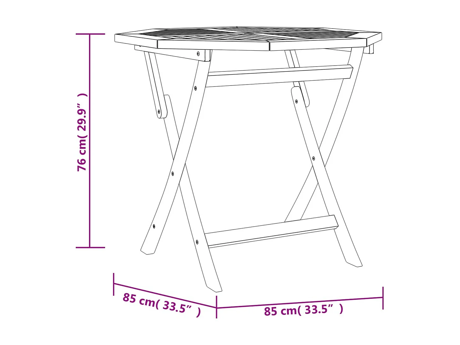 Corato  Ensemble à manger de jardin 5 pcs Bois de teck massif