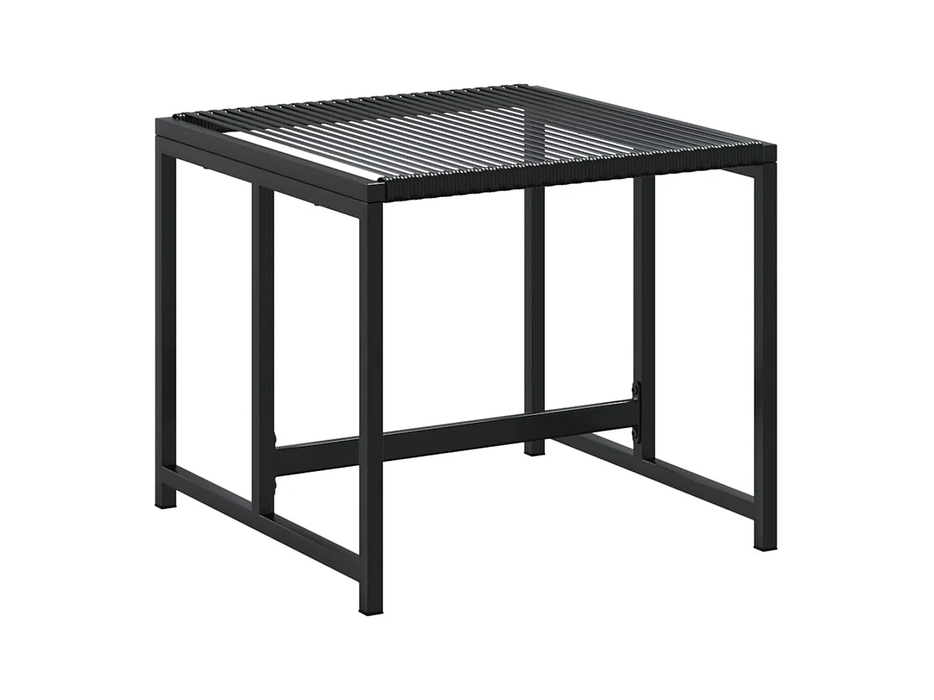 Daxen  11-delige Tuinset poly rattan zwart