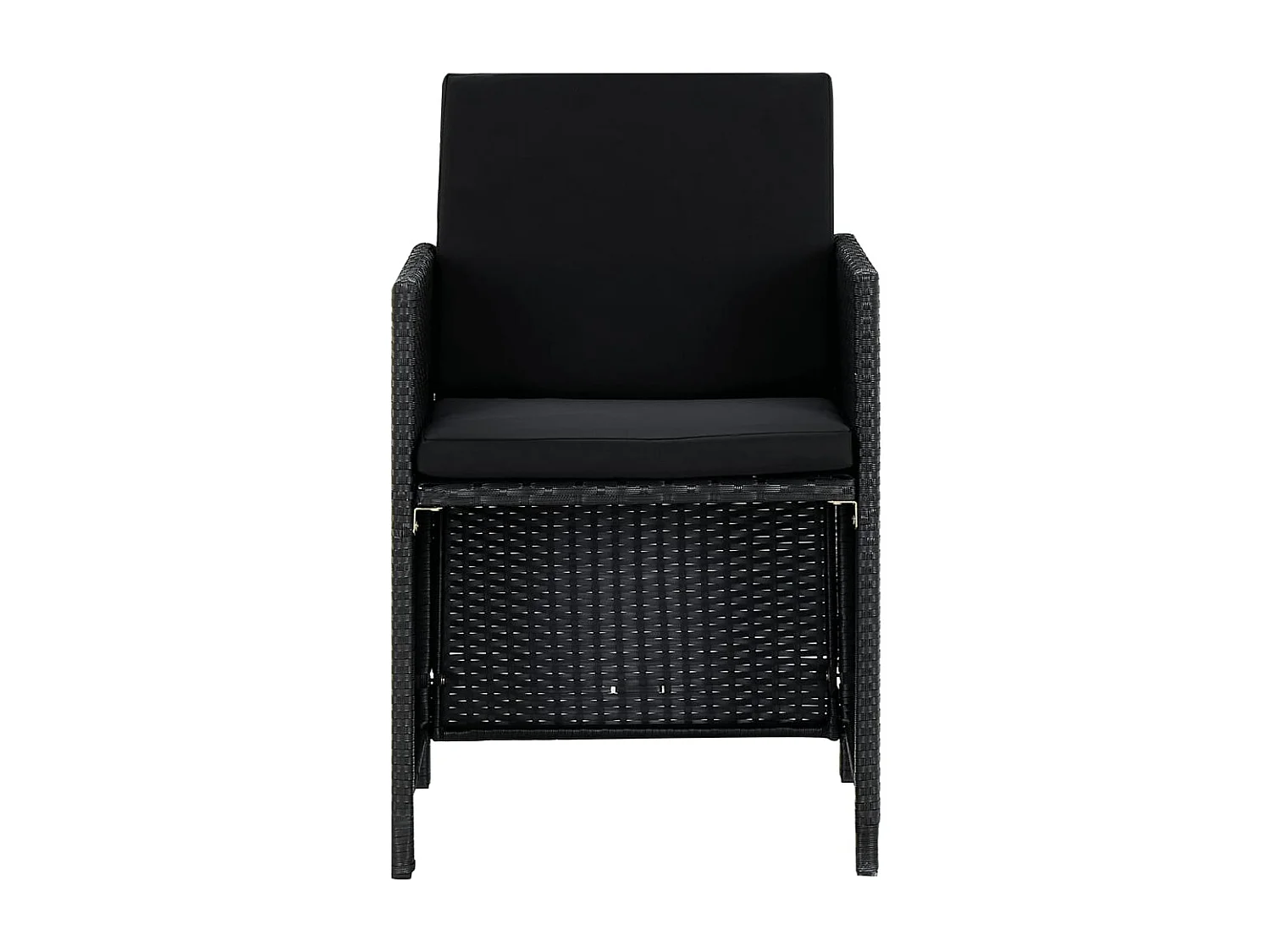 Fultondale  Ensemble à manger d'extérieur 9pcs coussins résine tressée noir