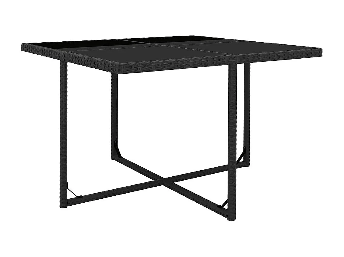 Fultondale  Ensemble à manger d'extérieur 9pcs coussins résine tressée noir