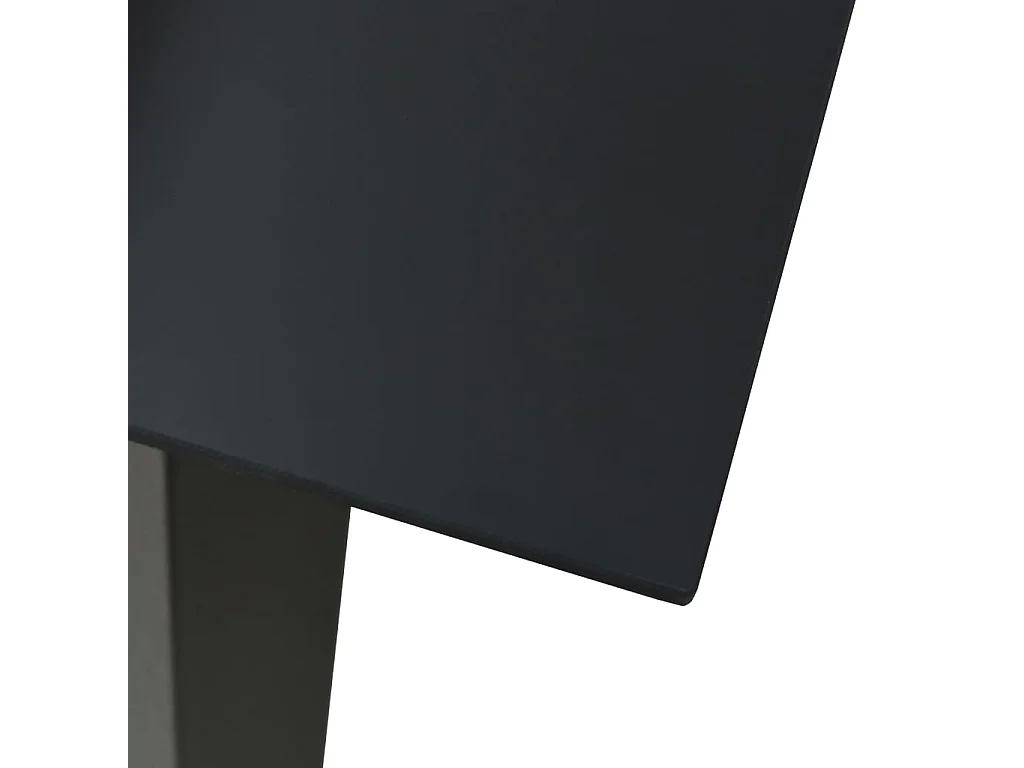 Union City  Ensemble à manger de jardin 3 pcs noir verre et acier