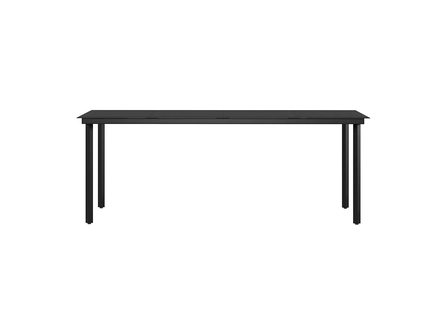 Hillsboro  Ensemble à manger de jardin et coussins 9pcs Gris/noir