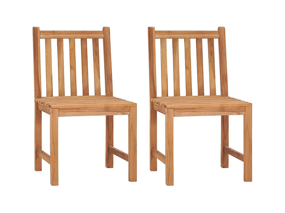 Uldum  Ensemble de salle à manger de jardin 3 pièces 80 x 80 cm en bois de teck massif