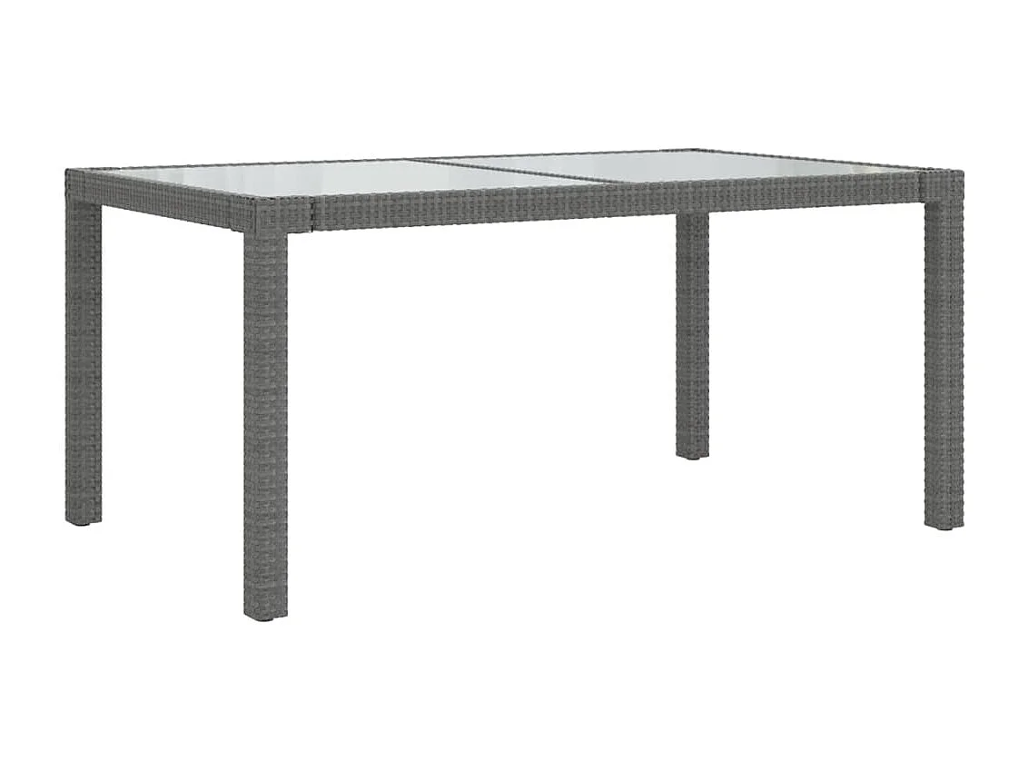 Prolenta Premium -  Ensemble à manger d'extérieur 5pcs coussins résine tressée gris