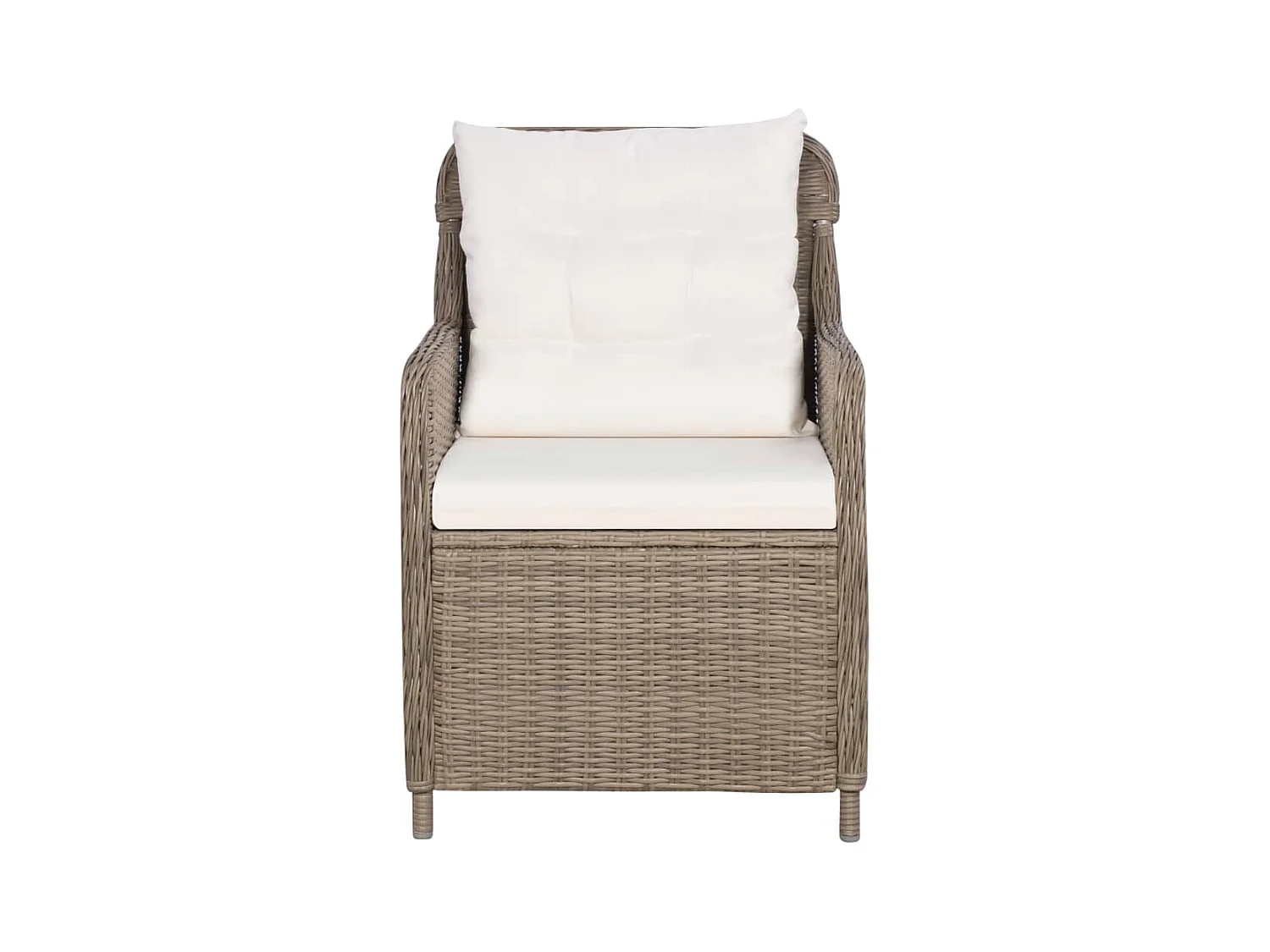 Jay Paul  Ensemble à manger de jardin 3 pcs Marron