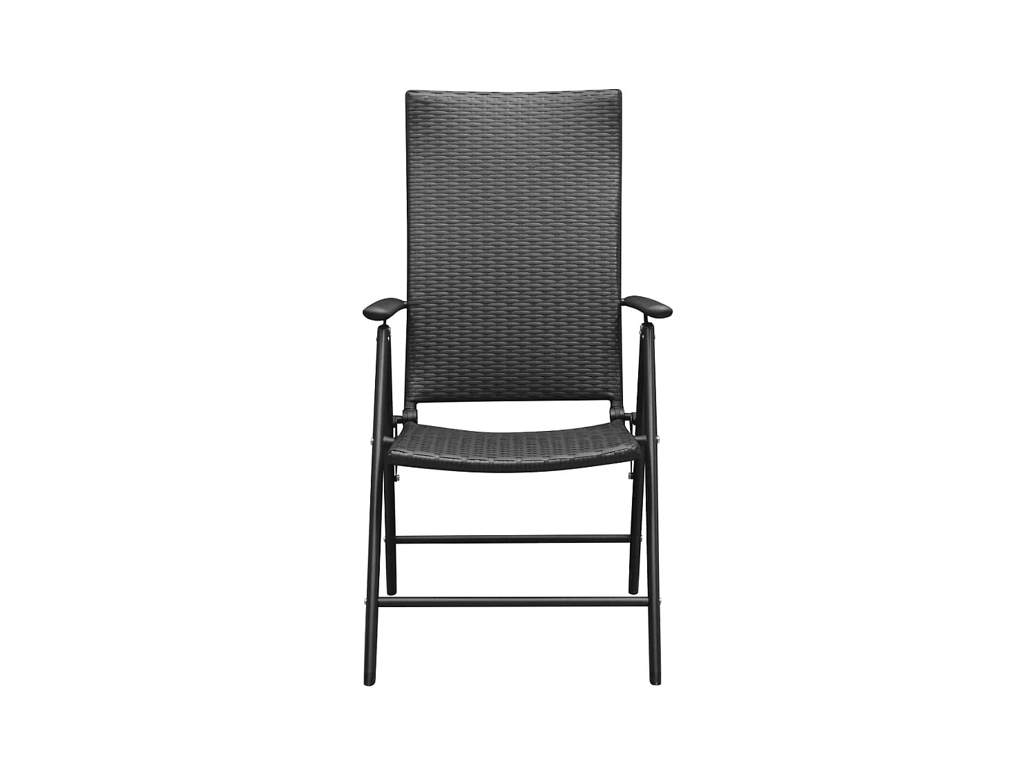Garden Furniture -  Ensemble à manger de jardin 5 pcs noir et marron
