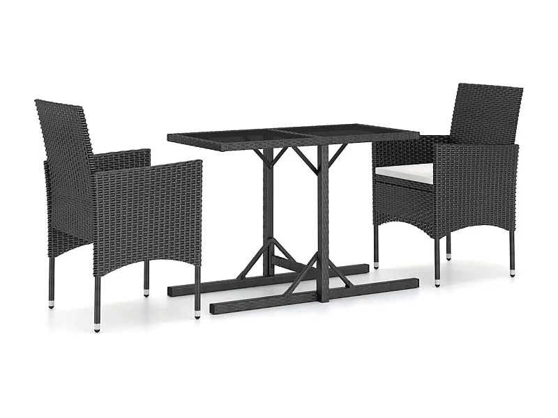Michelle  3-delige Tuinset zwart