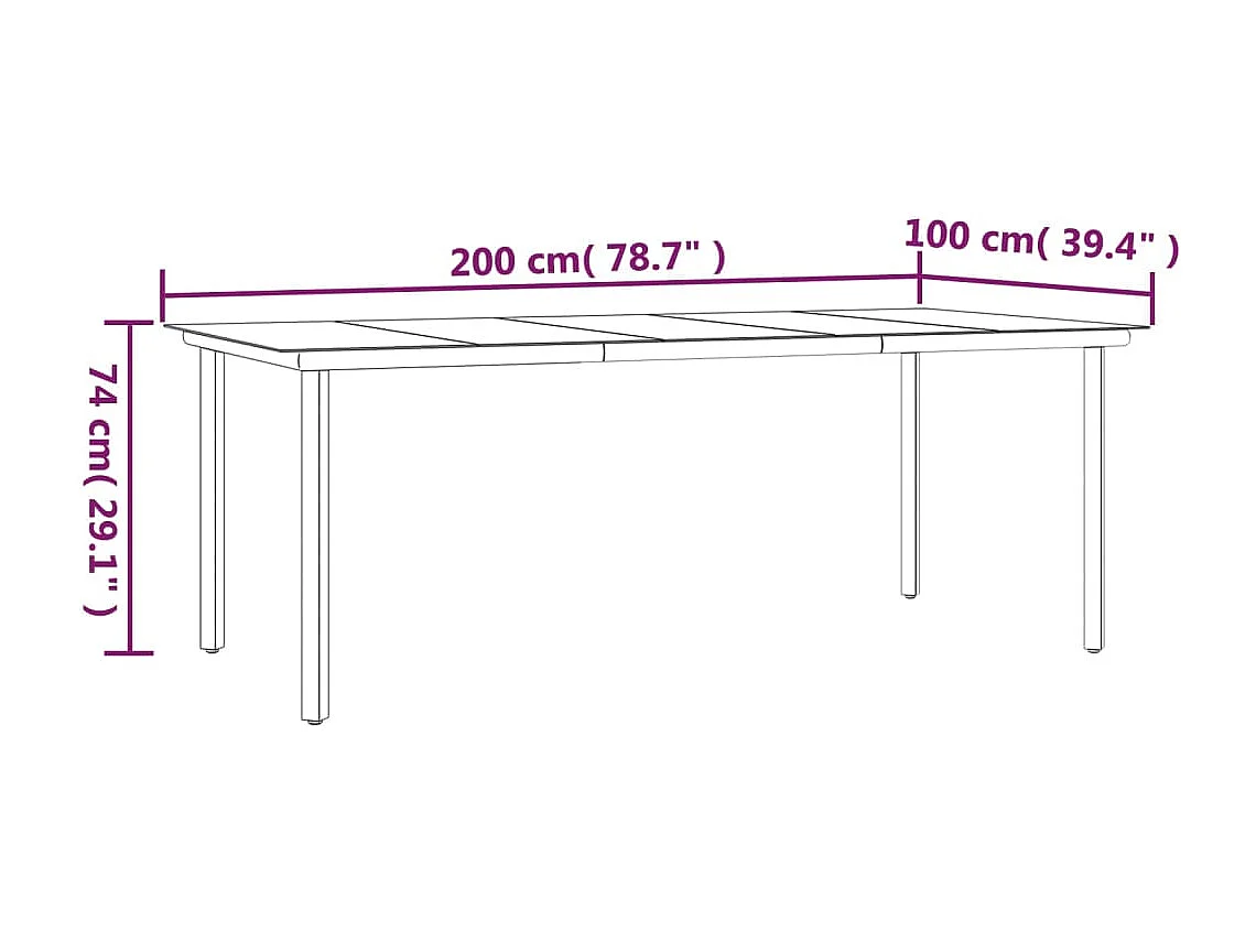 Karl Mason  9-delige Tuinset poly rattan zwart