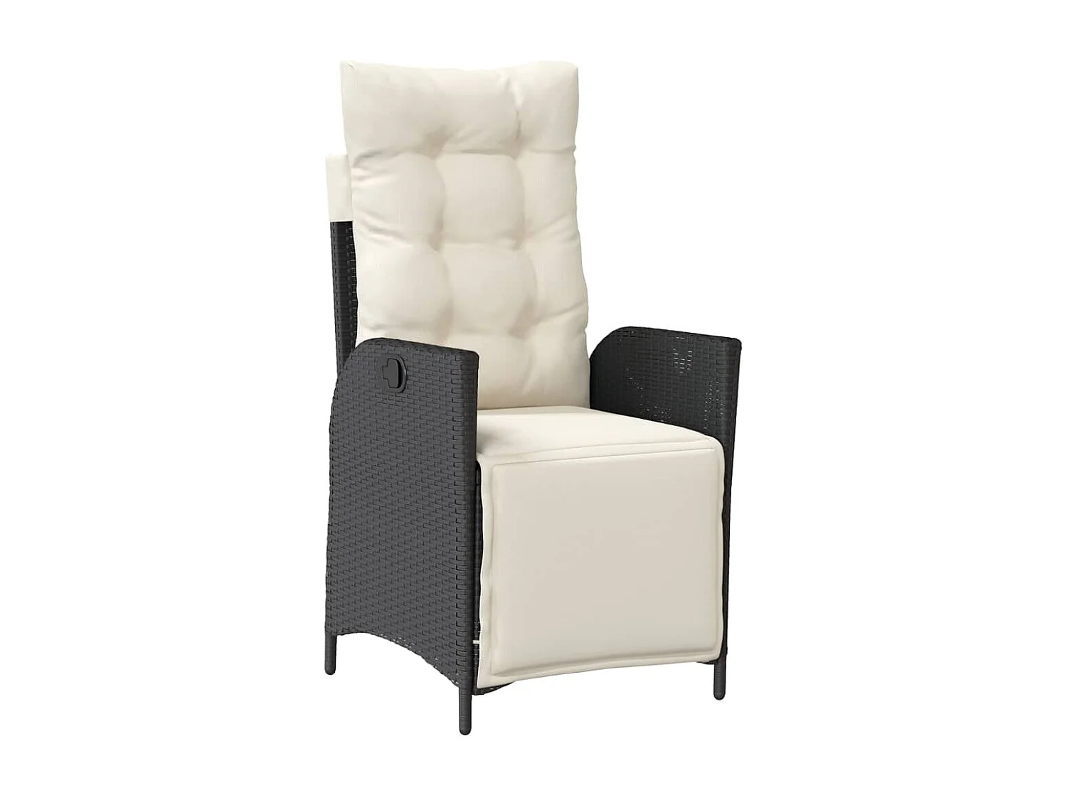 Greta  5-delige Tuinset met kussens poly rattan zwart