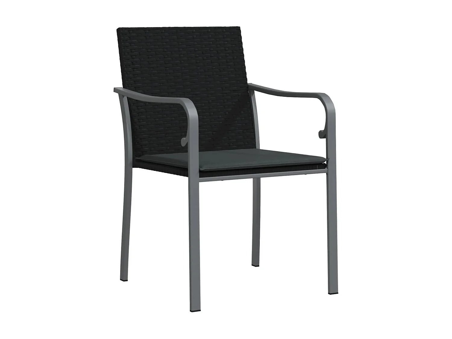 Tholen  Ensemble à manger de jardin 7 pcs coussins résine tressée acier