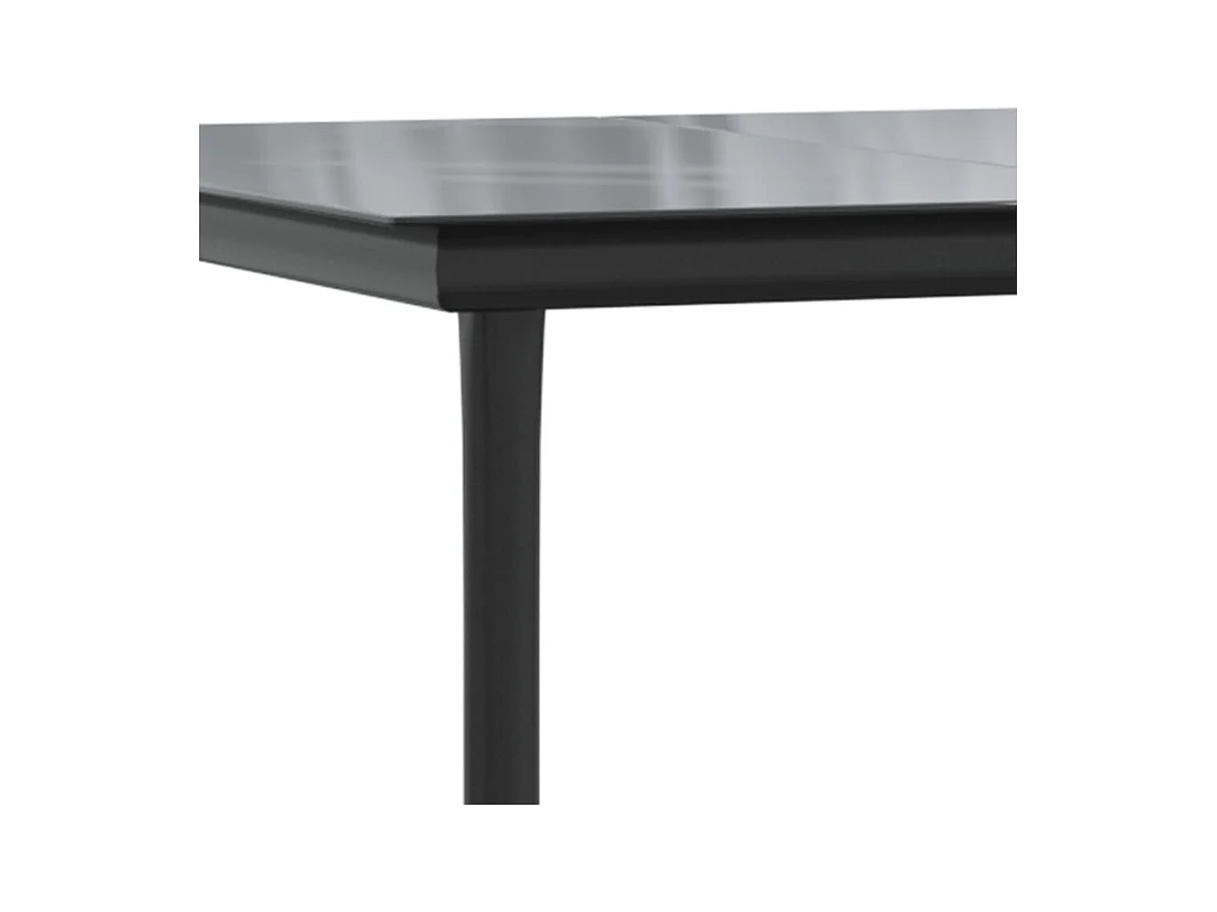 Årslev  Juego de comedor para jardín 7 piezas acero y textilene negro