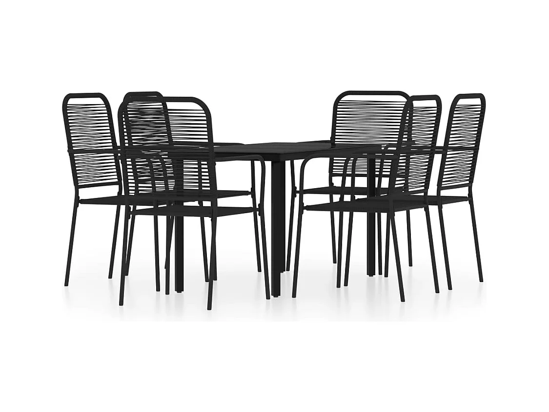 Scott  7-delige Tuinset zwart