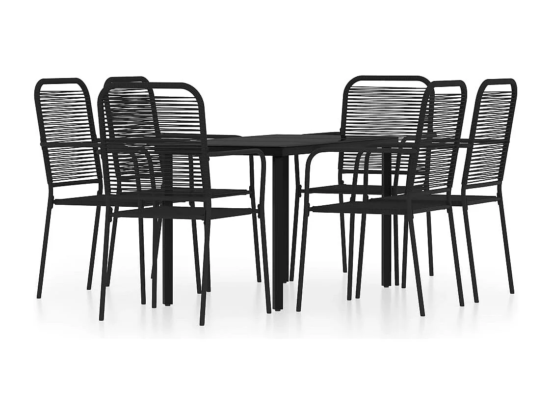 Scott  7-delige Tuinset zwart