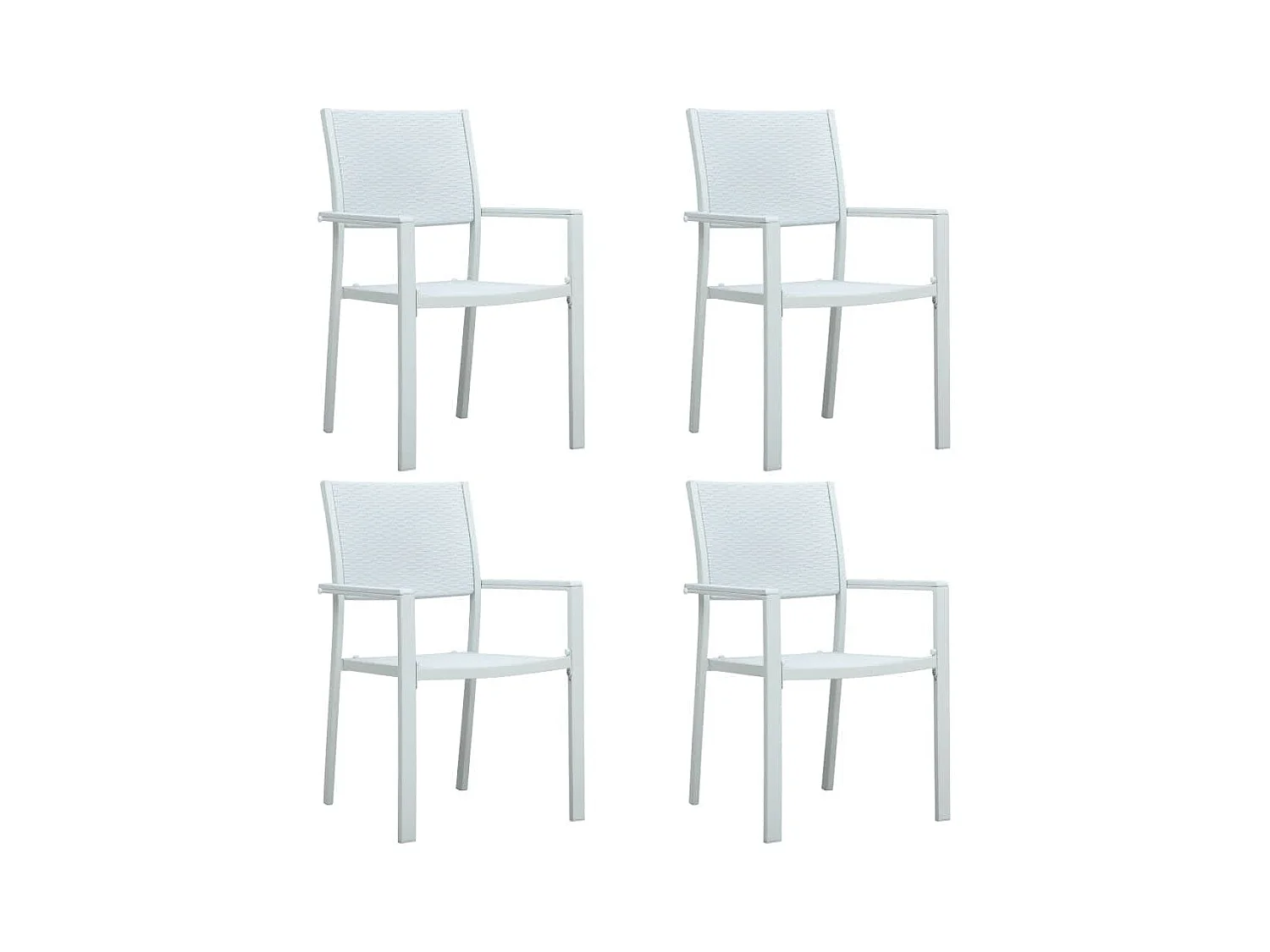 Ullira  Ensemble à manger de jardin 5 pcs Blanc