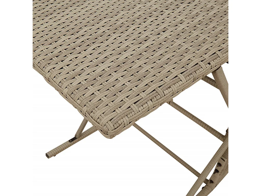 Cille  Ensemble à manger de jardin et coussins 7 pcs gris clair rotin