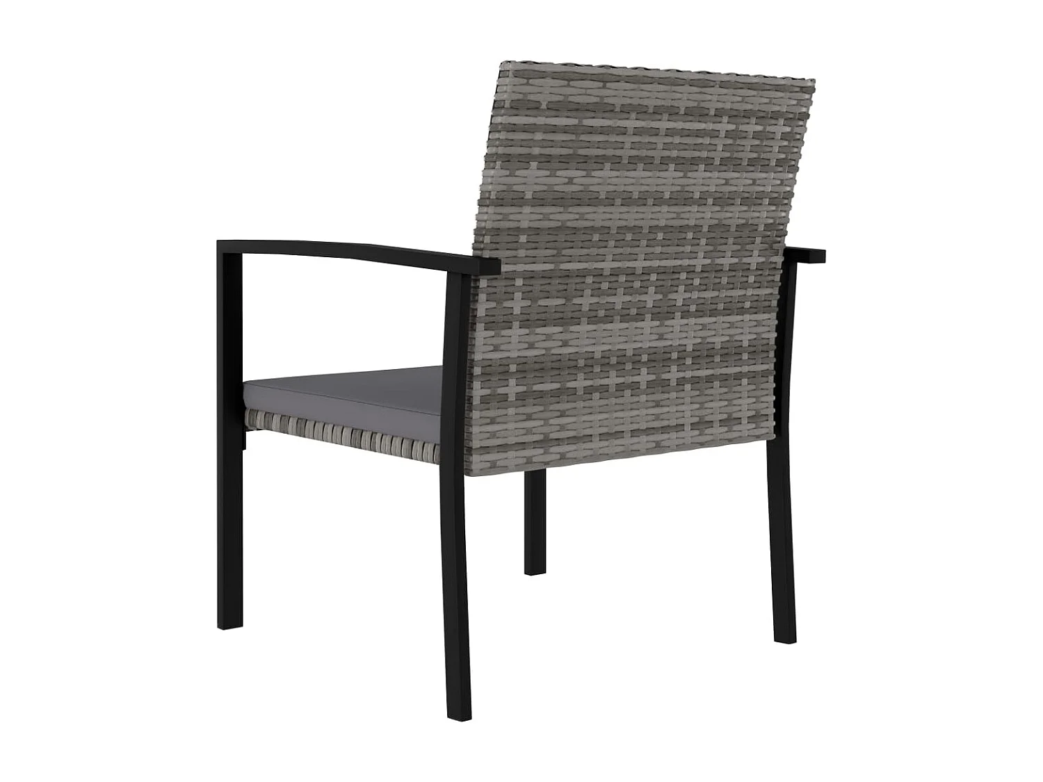 Vinderup  5-delige Tuinset poly rattan grijs