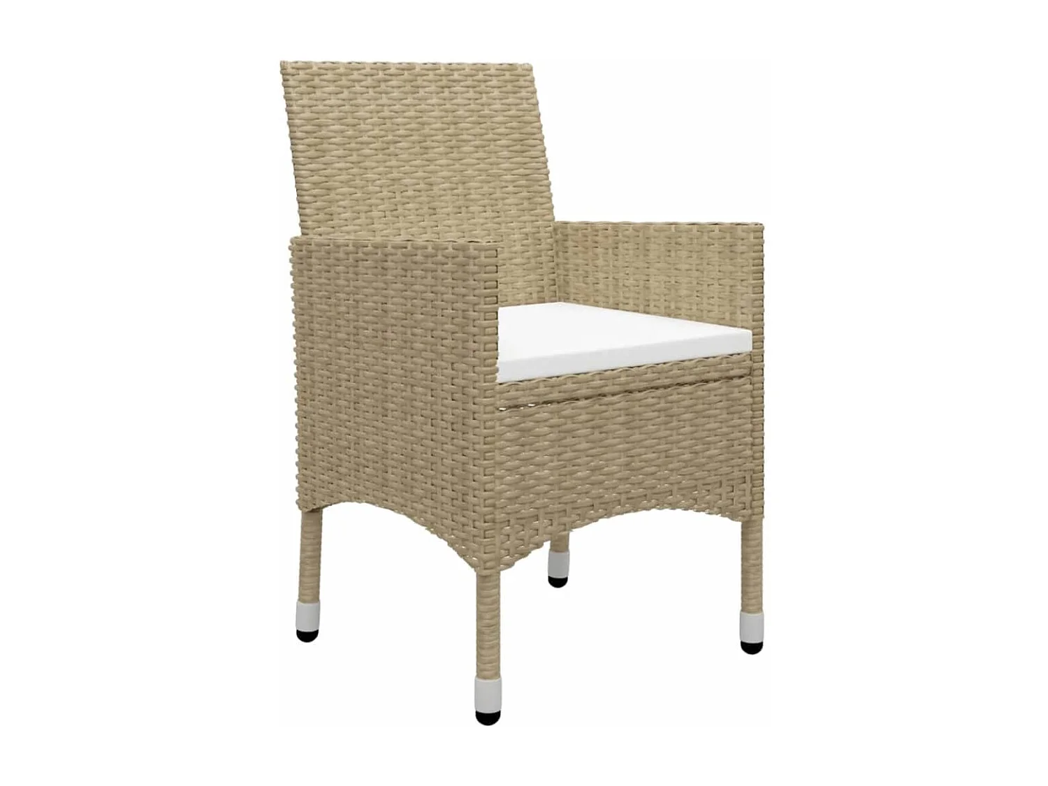 Saluzzo  Ensemble à manger de jardin 5 pcs Beige