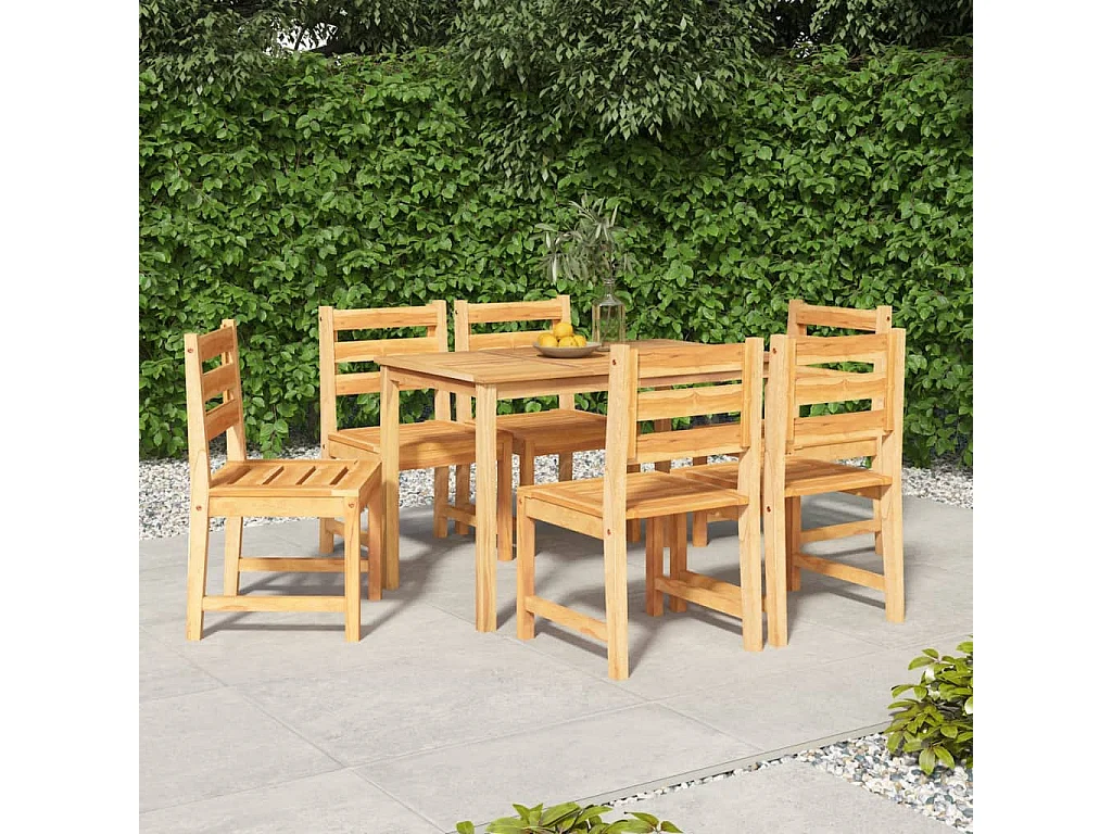 Prolenta Premium -  7-delige Tuinset massief teakhout