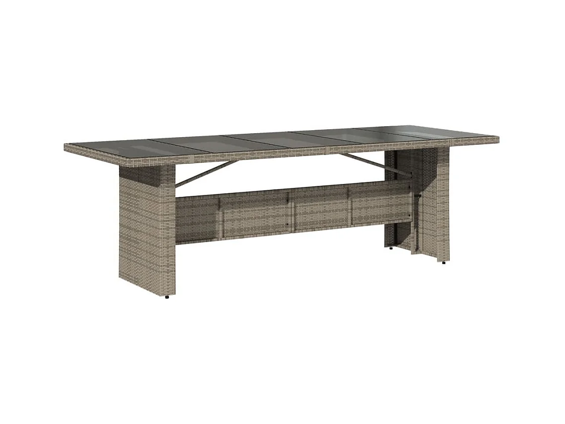 Blossburg  11-delige Tuinset met kussens poly rattan grijs