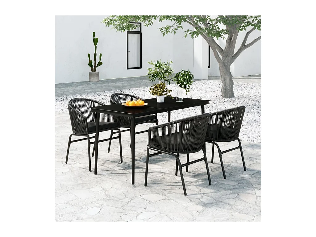 Belric  5-delige Tuinset zwart