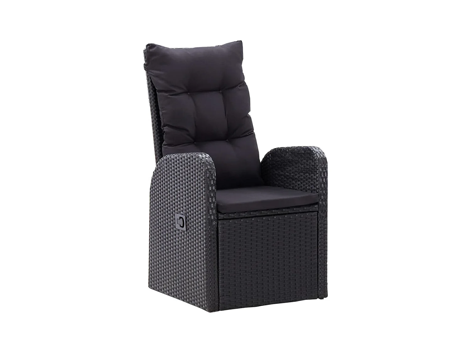 Xarina  Ensemble à manger de jardin 5 pcs Noir