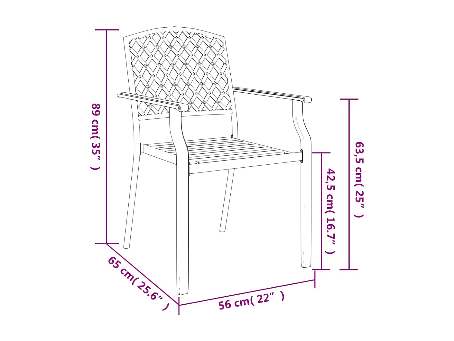 Prolenta Premium -  Juego de comedor de jardín 3 piezas acero gris antracita