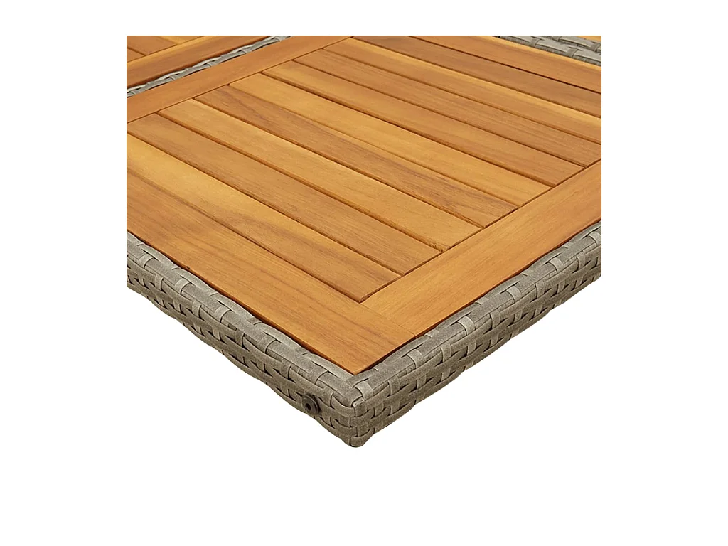 Xeli  Ensemble à manger de jardin 17 pcs et coussins résine tressée