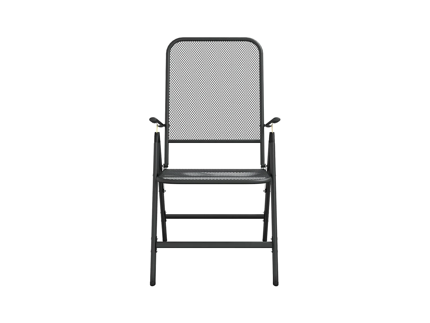 Jenneke  Ensemble à manger de jardin 9 pcs anthracite métal maille