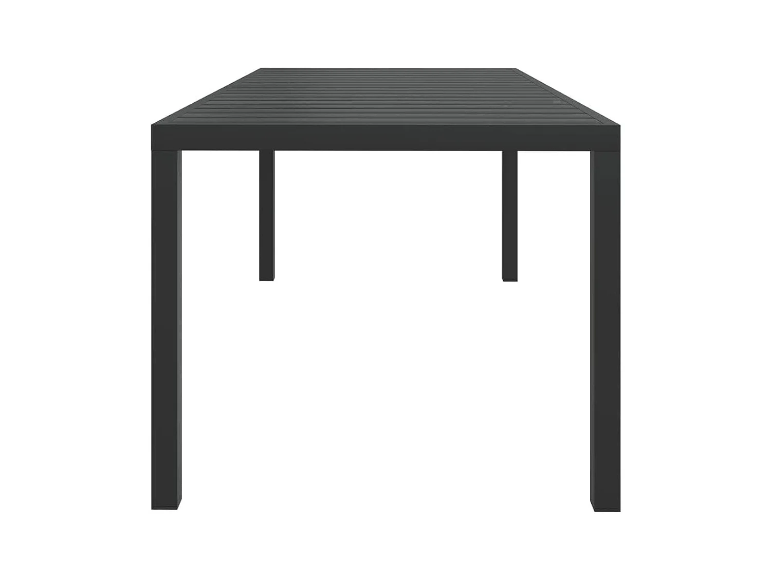 Kelly  Ensemble à manger de jardin coussins 7pcs Résine tressée Gris