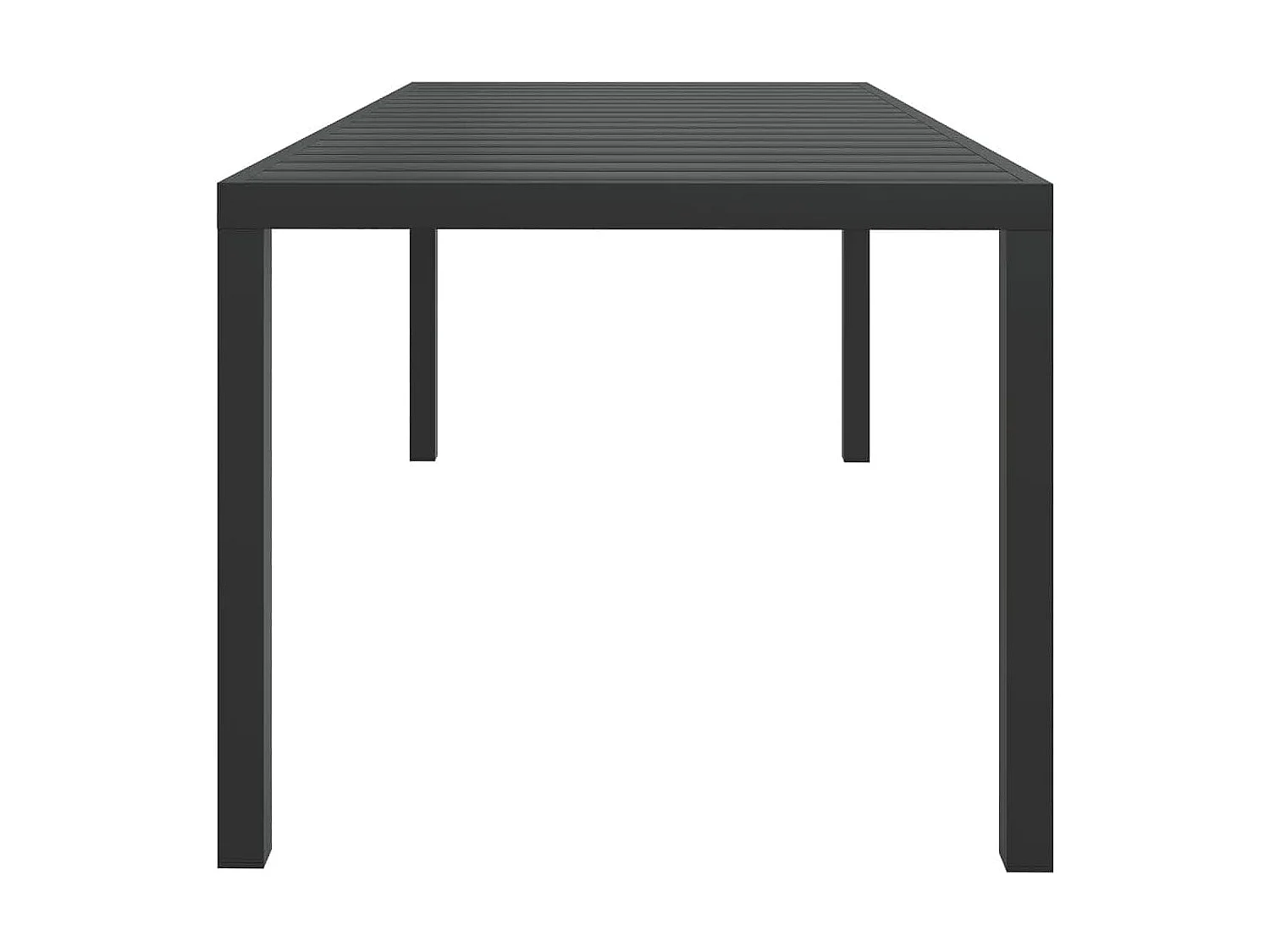 Kelly  Ensemble à manger de jardin coussins 7pcs Résine tressée Gris