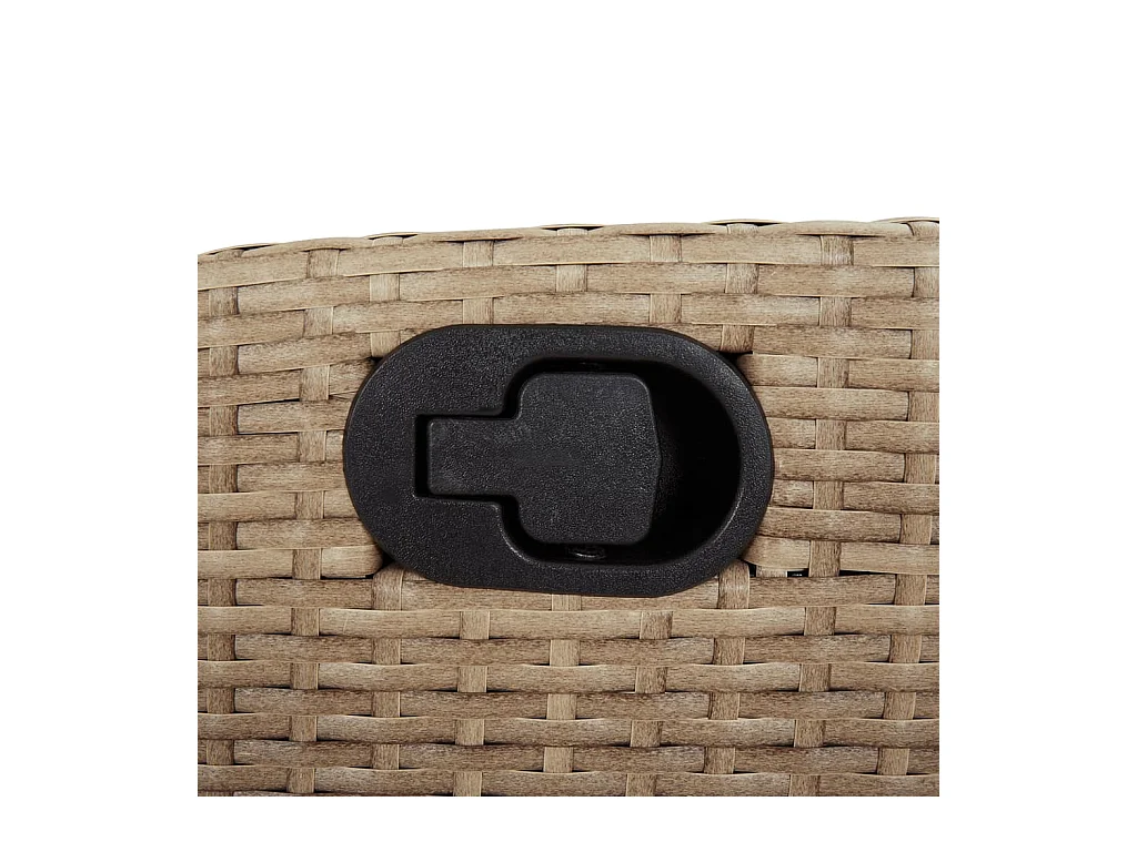 Emory  7-delige Tuinset met kussens poly rattan beige