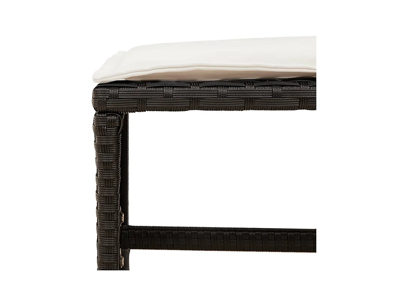 Kirkland  Ensemble à manger de jardin 11 pcs coussins noir résine tressée