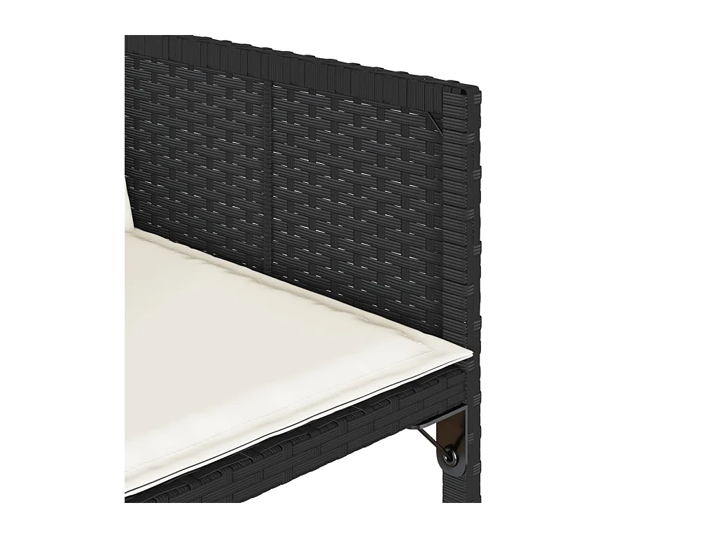 Kirkland  Ensemble à manger de jardin 11 pcs coussins noir résine tressée