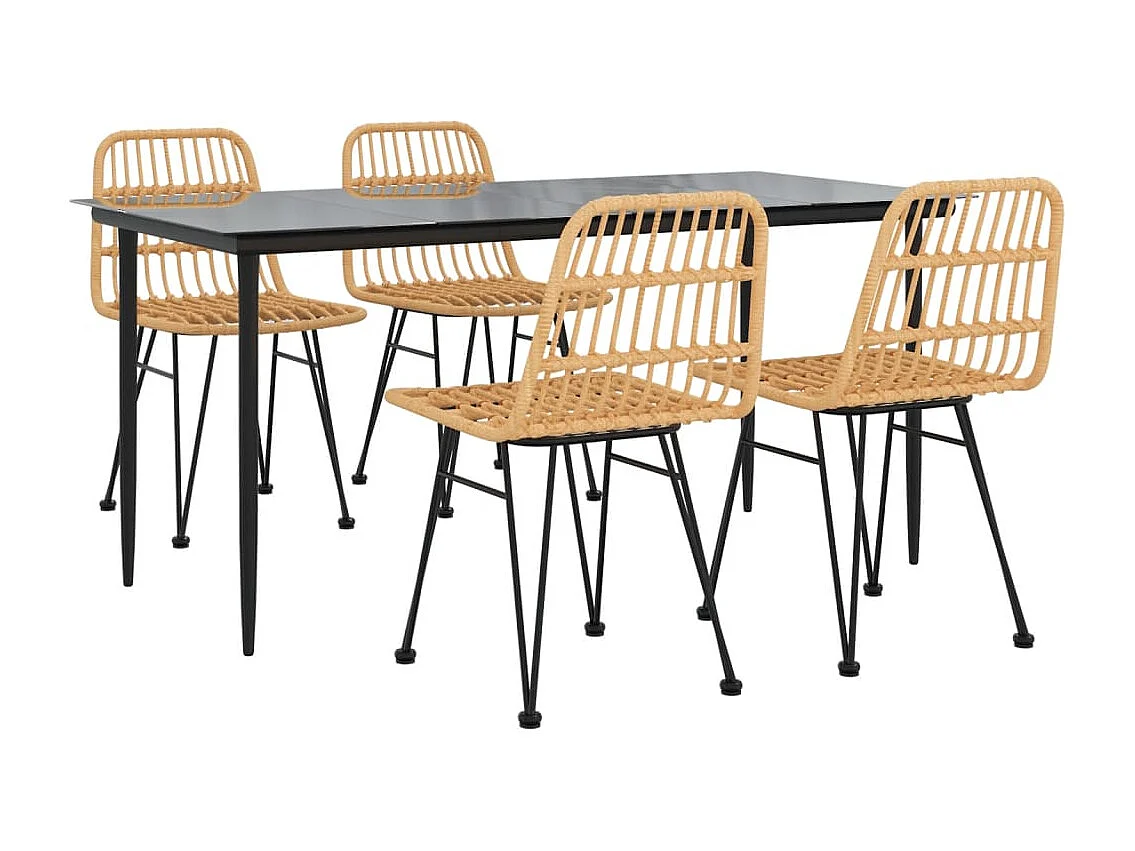 Eden Prairie  5-delige Tuinset poly rattan