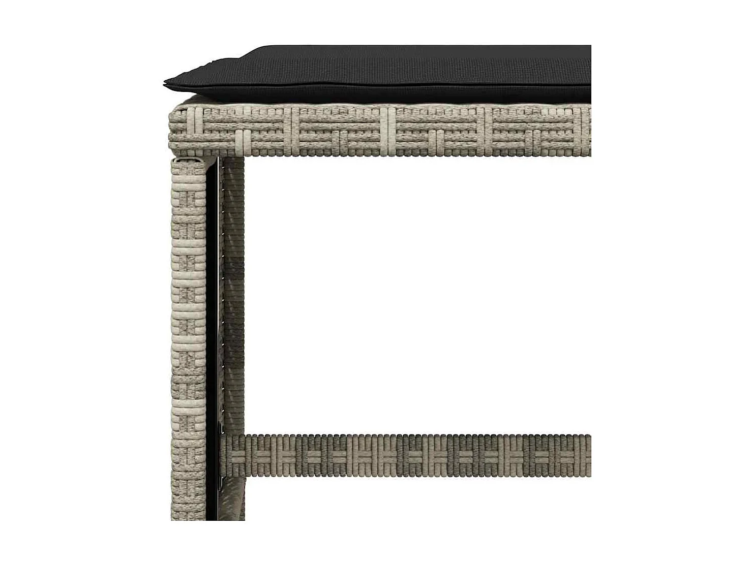 Inci  Ensemble à manger de jardin et coussins 13 pcs gris clair rotin